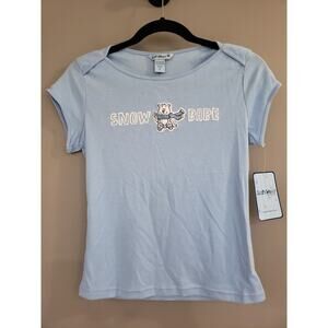 NEW Vintage‎ 90s Y2K SNOW BABE Babydoll T-Shirt bratz rave juniors softwear